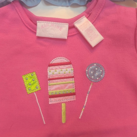 All Mine Vintage Lot Of 2 Baby Clothes Cotton Jacket And Shirt NWT 3/6M & 6/9M - Picture 2 of 4